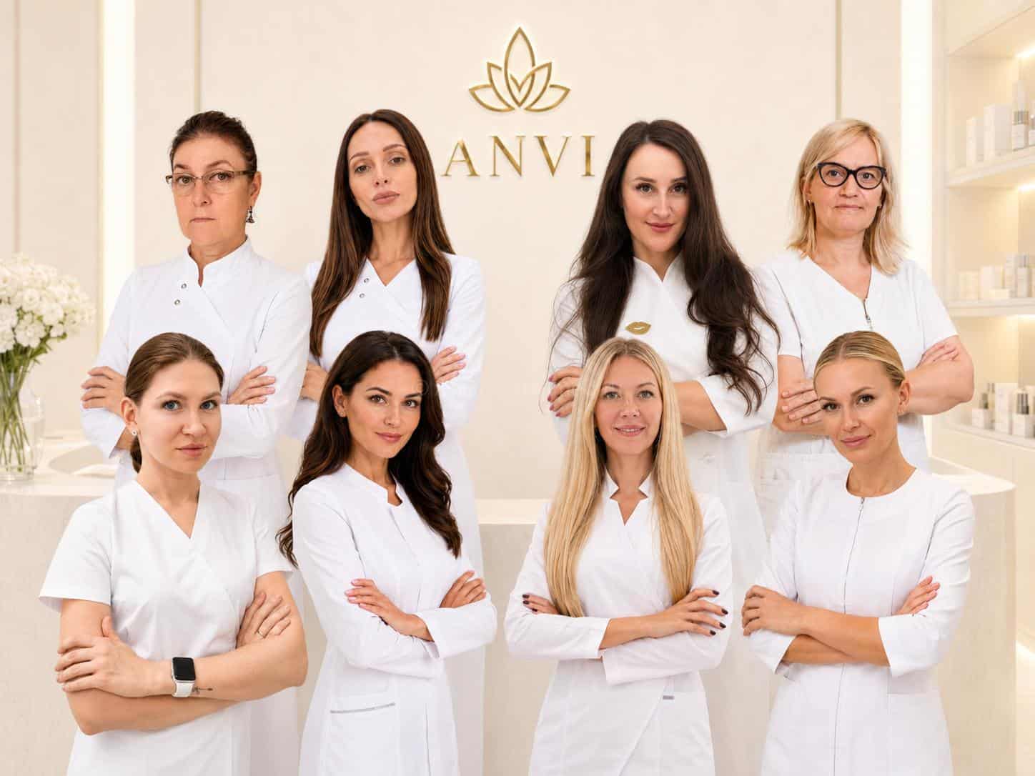 Команда клиники эстетики и красоты ANVI