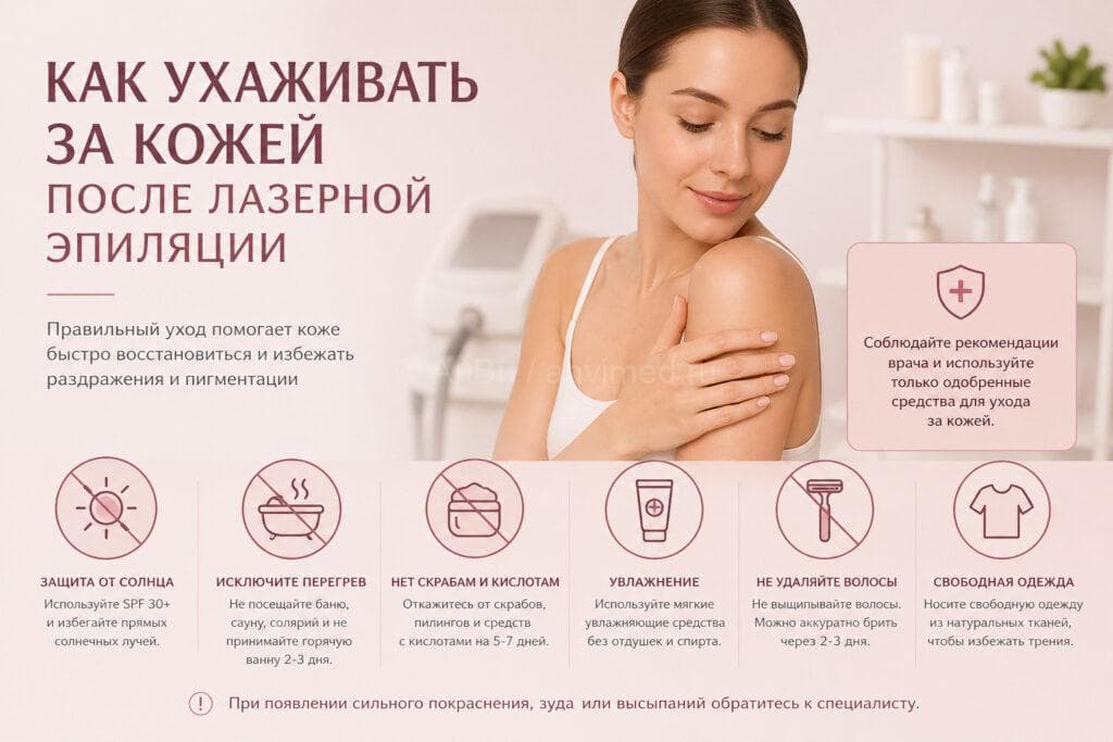 Уход за кожей после лазерной эпиляции — рекомендации и запреты