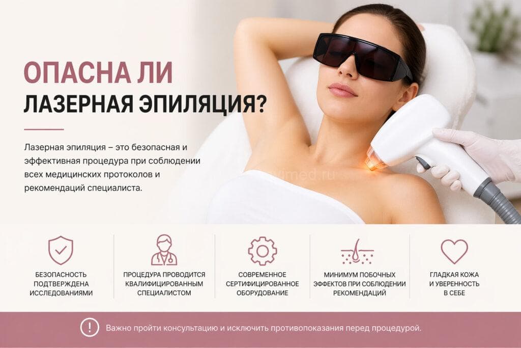 Опасна ли лазерная эпиляция