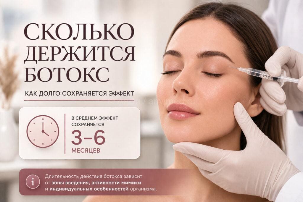 Сколько держится ботокс — как долго сохраняется эффект